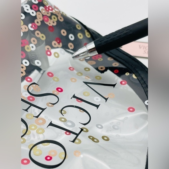 Victoria's Secret Black and Pink Cosmetic Bag - Picture 3 of 6